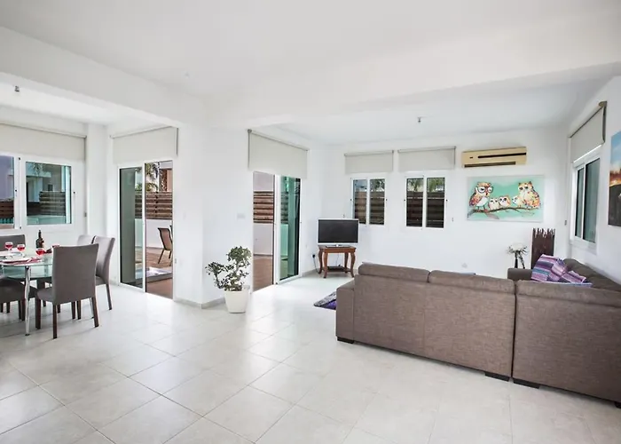 빌라 Mesogi, Modern 3bdr Villa, Close To Fig Tree Bay *